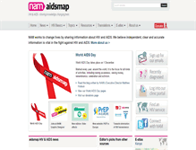 Tablet Screenshot of aidsmap.com